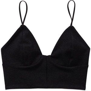 Aritzia Wilfred Ling Bustier Bra size large black
